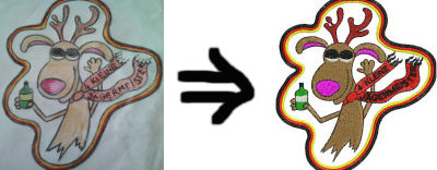 Egy elképzelésből megszületik a felvarró A felvarró készítés állomásai